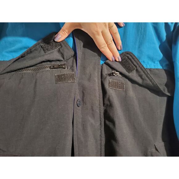 Vtg Eddie Bauer Mens Goose Down Insulated Puffer Lined Nylon Jacket Size L 80s - Picture 5 of 15